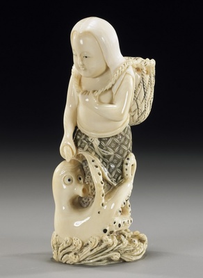 日本的古代牙雕艺术品